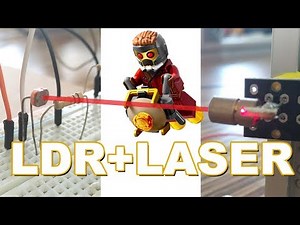 Arduino LDR sensor Laser Tripwire Security Alarm