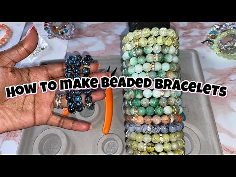 HOW TO MAKE BEADED BRACELETS | BRACELET MAKING TUTORIAL | No Needle Needed