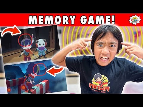Ryan Play Memory Game Challenge!