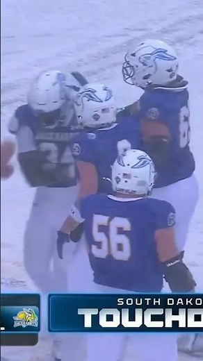 A snow day win for South Dakota State in FCS playoffs ❄️ #shorts