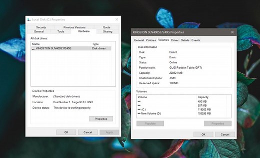 How to check the partition style of a disk on Windows 10