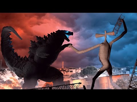 Siren head vs Godzilla