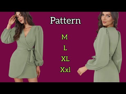 Wrap Dress Pattern Making | Step-by-step Guide for Beginners