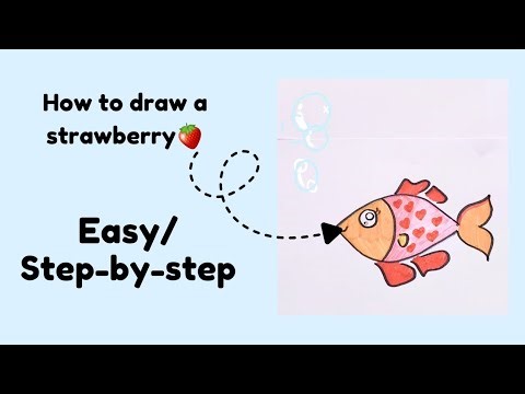 How to draw a fish| Simple and Easy| Step-by-step tutorial.