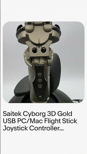 Saitek Cyborg 3D Gold USB PC/Mac Flight Stick Joystick Controller Tested