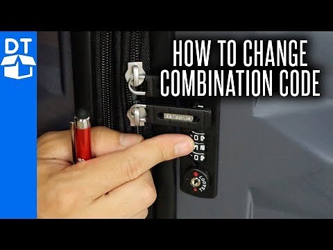 Samsonite Luggage Lock Reset - How To Change Combination On Samsonite Luggage 💼 (2019)
