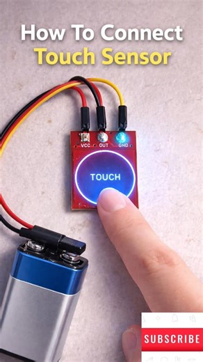 How To Connect Touch Sensor Wire | Easy DIY Touch Light Project 💡 #diyelectronics