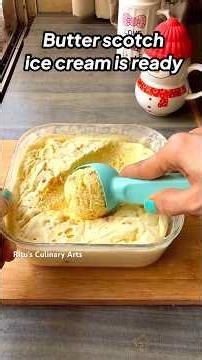 ( No Sugar) Butterscotch Ice Cream| बिना custard powder, condensed milk के