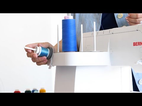 Tutorial: sewing with small spools and metallic threads using the Decorative-Thread Spool Pin #L26