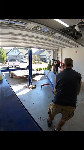 Four Post Lift Garage Install