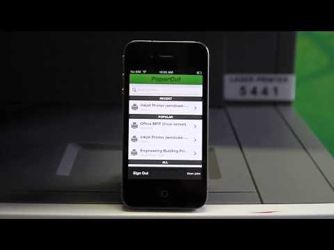 PaperCut Mobile Print Release Application