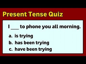 Present Tense Quiz | English Grammar Test | 10 English Quiz