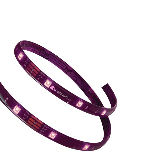 Reviews for EcoSmart 16.4 ft. RGB Color Changing Dimmable USB Powered LED Strip Light with Remote Control | Pg 5 - The Home Depot