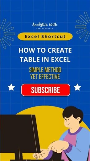 Excel Ctrl + T Shortcut 🔥 | Create Table Instantly | learn with ‪@SakshamPulak‬
