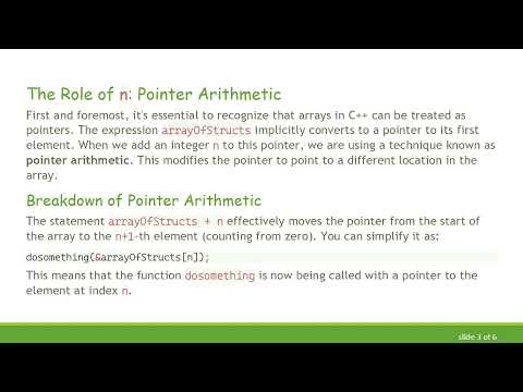 Understanding C+ + Array Manipulation with an Integer Parameter