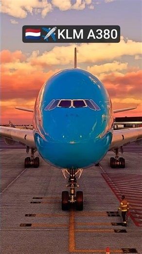 KLM A380 Taking Off from Amsterdam 🇳🇱✈️ | Giant Departure from Schiphol #shorts