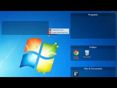 How to Organize Windows Desktop Items into Categories with Fences
