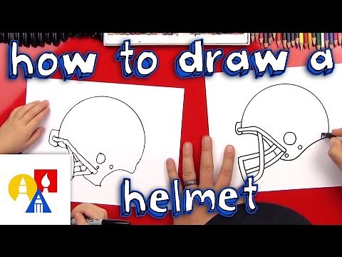 How To Draw A Football Helmet
