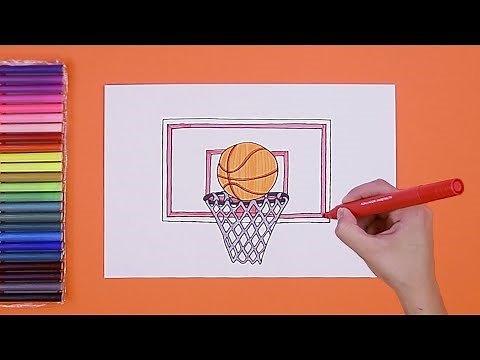 How to draw a Basketball Hoop