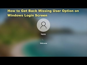 How to Fix the ‘Switch user’ Option Missing from Windows Login Screen | Windows 11/10