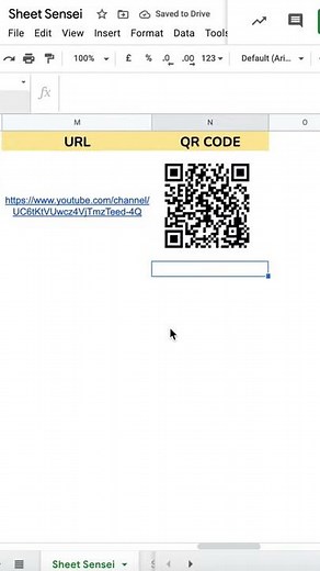 How to Generate QR CODE in Google Sheets | Create QR Code from Website Link (Tutorial) #shorts
