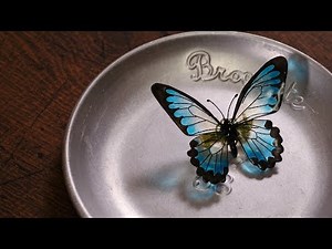 DIY making wire art accessory [Butterfly brooch]