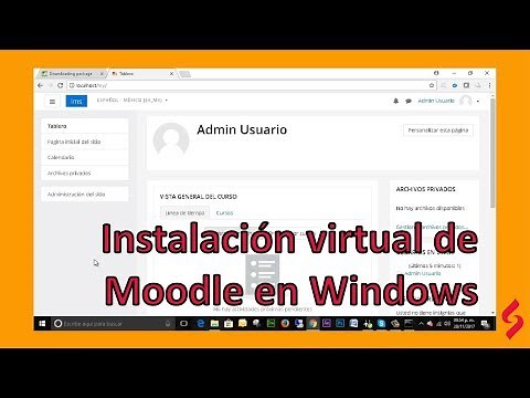 Como instalar Moodle 3.4 en Windows 10