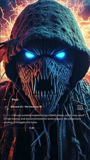 Activision Blizzard is experiencing a DDoS attack!!! #worldofwarcraft