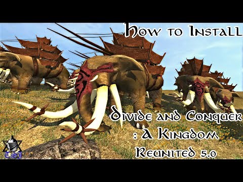 How to Install Divide and Conquer: v5 - A Kingdom Reunited | Medieval II: Total War (2023)