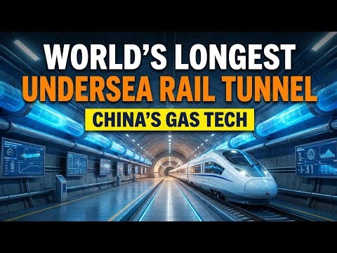 Inside the World's Longest Undersea Rail Tunnel: China's Gas Tech