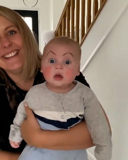 1.5M views · 23K reactions | This baby eyebrow prank is too good  | LADbible | Facebook