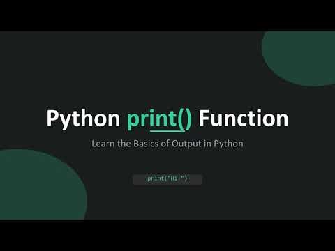 Python print() Function – Full Beginner Tutorial (Syntax, f-Strings & Examples)