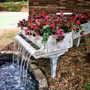 13K views · 562 reactions | Old and broken pianos turned glorious gardens! https://pinterest.com/rescapedotcom/re-scape-recycled-musical-instruments/ | Re-Scape Inspired Recycling | Facebook