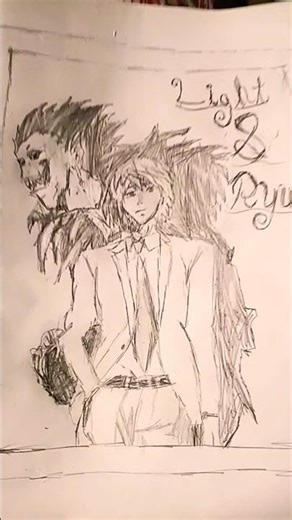 ll light drawing with ryuk ll