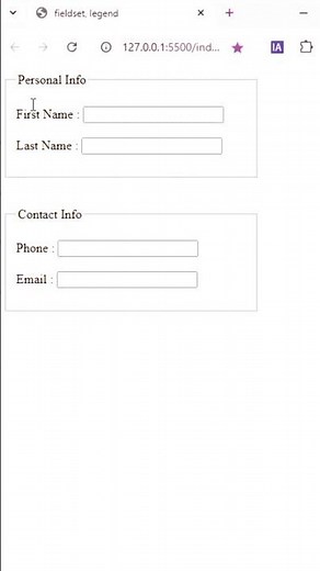 "HTML Fieldset and Legend Tag Explained! | Complete Tutorial for Beginners💻"