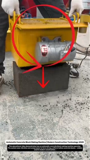 Automatic Concrete Block Making Machine | Modern Construction Technology.