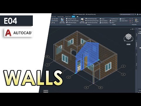 WALLS in AutoCAD Architecture 2023