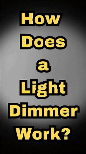 How Does a Light Dimmer Work? #lightdimmers #energyefficiency