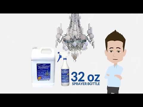 How to clean crystal chandelier with Brilliante Crystal Cleaner