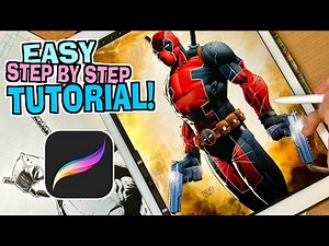 Procreate 2024! How To Color Your Comic Drawing With Procreate!