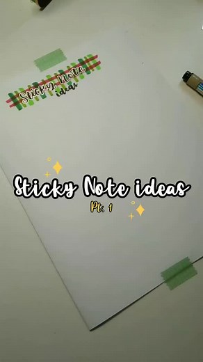 Creative Sticky Note Ideas for Banner Designs and Study Hacks