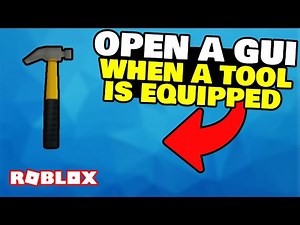 How to OPEN A GUI WHEN A TOOL IS EQUIPPED in ROBLOX STUDIO!