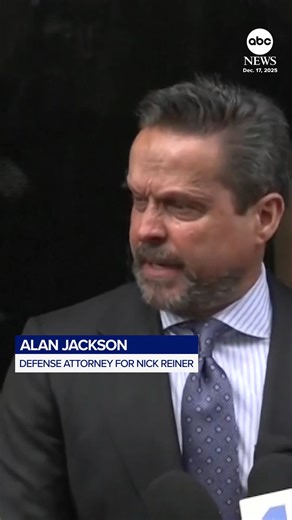 ABC News on Instagram: "Alan Jackson, defense attorney for Nick Reiner, delivered remarks after his client waived his right to a speedy arraignment. Reiner is accused of killing his parents, renowned Hollywood director Rob Reiner and wife Michele Singer Reiner. @ABCNews' @trevor.ault has the latest. Read more at the link in bio."