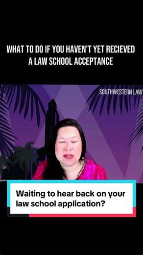 Dean Gear explains what to do if you’re still waiting for a law school acceptance letter. #lawschooladmissions #lawadmissions #lawschoolapplication