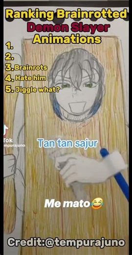 Ranking brainrotted Demon Slayer animations#demonslayer #anime #brainrot #ranking #funny