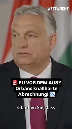 ​Black Mirror – Die Lokalversion 🇩🇪 on Instagram: "Viktor Orbán nimmt kein Blatt vor den Mund. Im Interview mit der Weltwoche fällt sein Urteil vernichtend aus: ​„Die EU befindet sich in der Endphase.“ ​Seine Analyse ist scharf und polemisch: Die Europäische Union habe ihre Wettbewerbsfähigkeit längst verloren. Der einzige Grund, warum Mitgliedsstaaten die – wie er es nennt – „verrückten Vorschriften“ aus Brüssel noch akzeptieren, seien die finanziellen Transfers. ​Doch die Logik ist gnadenlos