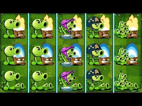 All Peashooter Evolution NOOB - PRO - HACKER - PvZ 2 Discovery