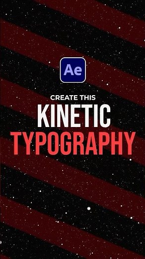 Create Kinetic Typography in After Effects #tutorial