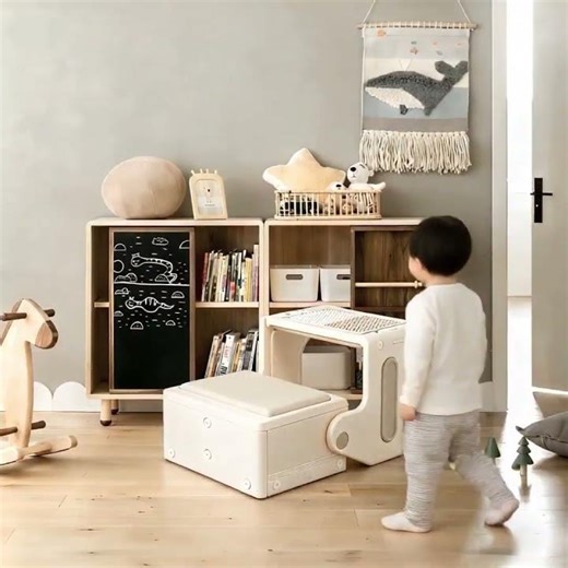 変形できるキッズデスク｜ソファにもデスクにもなる多機能子供家具#キッズデスク #子供机 #変形家具 #子供部屋インテリア #省スペース家具