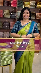 Semi Dola Sarees with bentex Border | Booking : 7305626399 | www.dsrsarees.com